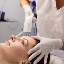 Microagulhamento aplicado em paciente na Glow Clinic